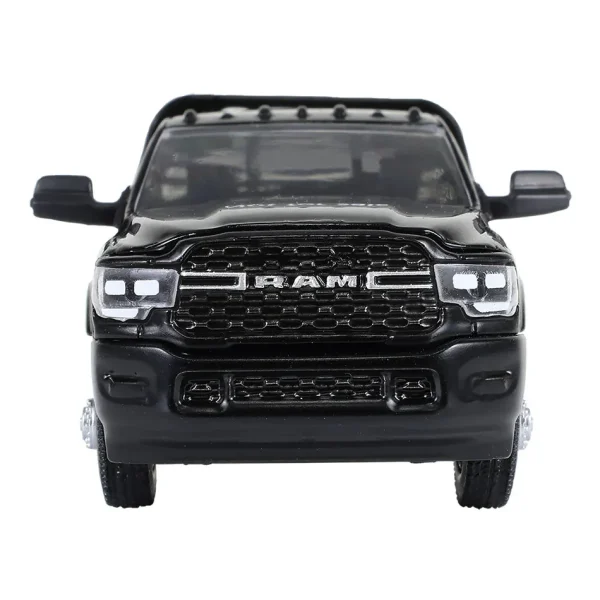 Manufacturer_Greenlight Collectibles Lowboys & Flatbeds | Pickup Trucks<1/64 2023 Ram 3500 Dually Flatbed, Black, Dually Drivers Series 16