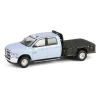 Manufacturer_Greenlight Collectibles Lowboys & Flatbeds | Pickup Trucks<1/64 2018 Ram 3500 Dually Flatbed, Robin’s Egg Blue, Dually Drivers Series 16