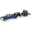 Manufacturer_ERTL Loaders<1/32 RAM 3500 Dually Quad Cab w/ Lowboy & New Holland L230 Skid Steer