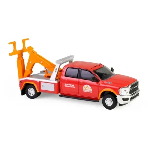 Manufacturer_Greenlight Collectibles Tow & Straight Trucks<1/64 2022 Ram 3500 Dually Wrecker, Red & Orange, Dually Drivers Series 16