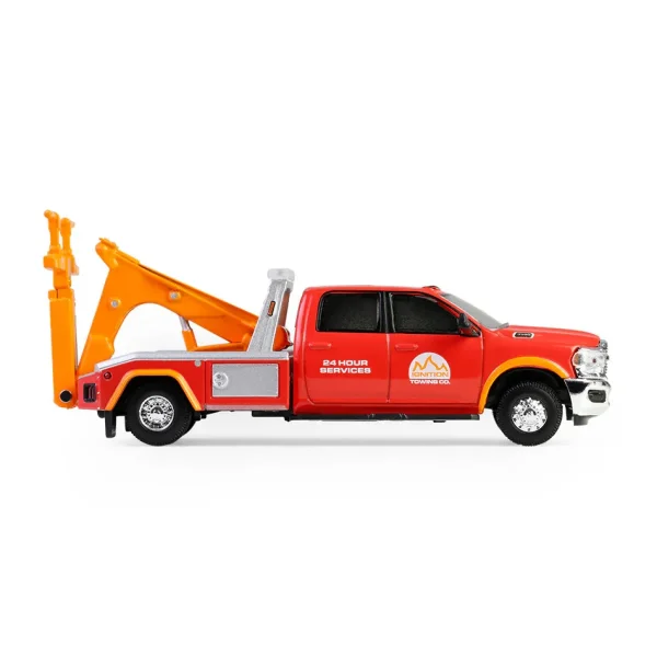 Manufacturer_Greenlight Collectibles Tow & Straight Trucks<1/64 2022 Ram 3500 Dually Wrecker, Red & Orange, Dually Drivers Series 16