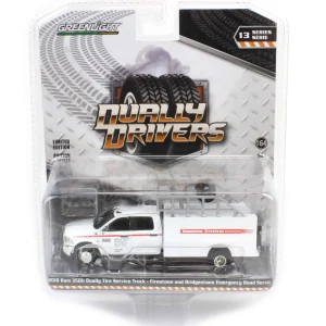 Manufacturer_Greenlight Collectibles Pickup Trucks<1/64 2018 Ram 3500 Firestone & Bridgestone Tire Road Service Truck, Dually Drivers Series 13
