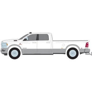 Manufacturer_Greenlight Collectibles Pickup Trucks<1/64 2020 Ram 3500 Laramie Dually, Bright White & Billet Silver, Dually Drivers Series 14
