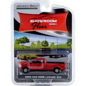 Manufacturer_Greenlight Collectibles Pickup Trucks<1/64 2022 Ram 2500 Laramie 4x4, Flame Red, Showroom Floor Series 3