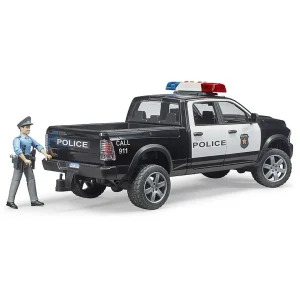 Manufacturer_Bruder Toys Emergency Vehicles<1/16 RAM 2500 Police Truck with Police Officer by Bruder