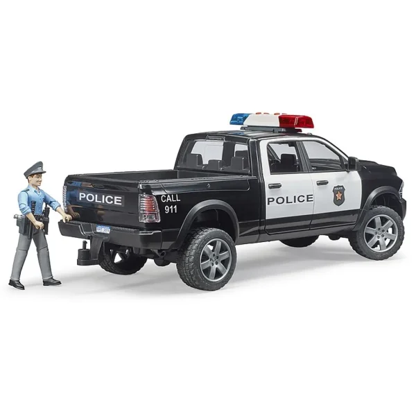 Manufacturer_Bruder Toys Emergency Vehicles<1/16 RAM 2500 Police Truck with Police Officer by Bruder