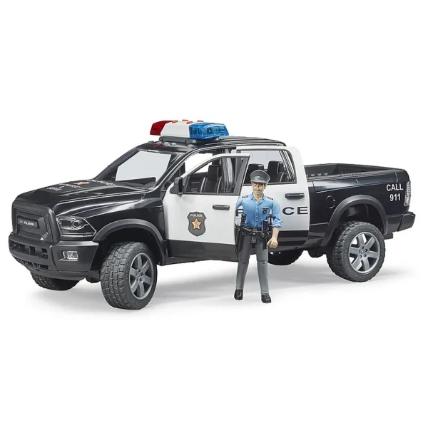 Manufacturer_Bruder Toys Emergency Vehicles<1/16 RAM 2500 Police Truck with Police Officer by Bruder