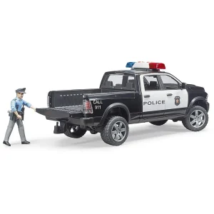 Manufacturer_Bruder Toys Emergency Vehicles<1/16 RAM 2500 Police Truck with Police Officer by Bruder