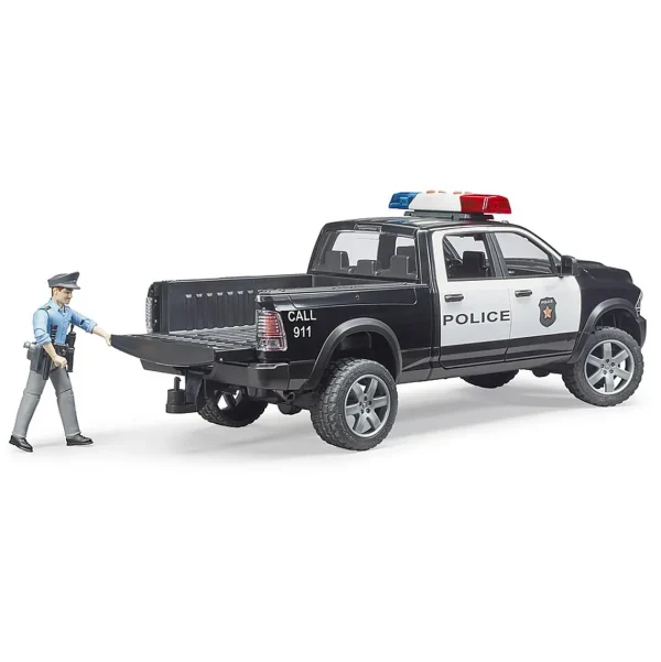 Manufacturer_Bruder Toys Emergency Vehicles<1/16 RAM 2500 Police Truck with Police Officer by Bruder