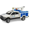 Manufacturer_Bruder Toys Pickup Trucks<1/16 Ram 2500 Service Truck with Rotating Beacon Light by Bruder
