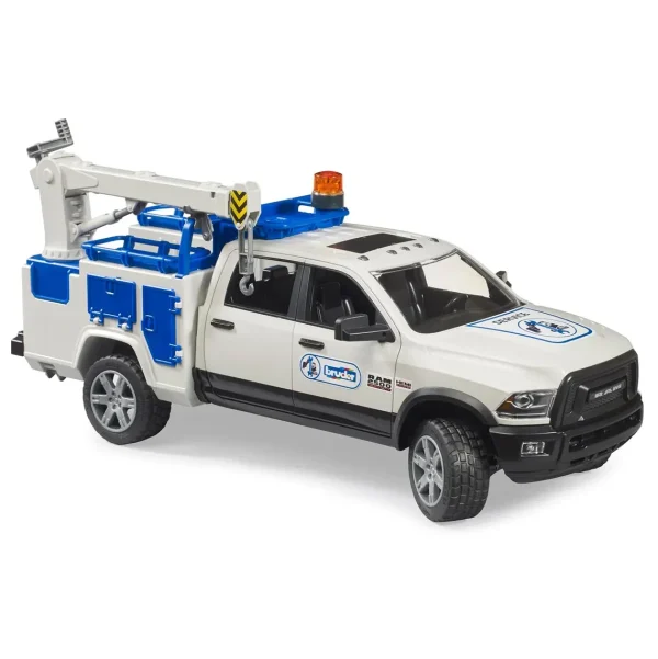 Manufacturer_Bruder Toys Pickup Trucks<1/16 Ram 2500 Service Truck with Rotating Beacon Light by Bruder
