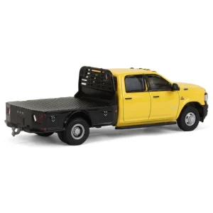 Manufacturer_Greenlight Collectibles Pickup Trucks<1/64 2020 RAM 3500 Tradesman Dually Flatbed, Construction Yellow, Dually Drivers Series 10