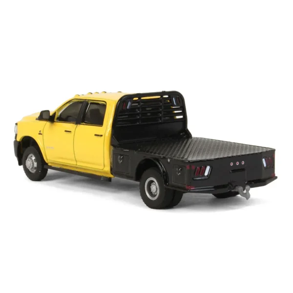 Manufacturer_Greenlight Collectibles Pickup Trucks<1/64 2020 RAM 3500 Tradesman Dually Flatbed, Construction Yellow, Dually Drivers Series 10