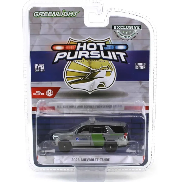 Manufacturer_Greenlight Collectibles Cars & Suvs | Emergency Vehicles<Raw Chase Unit ~ 1/64 2023 Chevrolet Tahoe, US Customs & Border Patrol, Hot Pursuit Special Edition