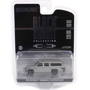 Manufacturer_Greenlight Collectibles Cars & Suvs<Raw Chase Unit ~ 1/64 1985 Chevrolet Suburban C10 Custom Deluxe, Black Bandit Series 29