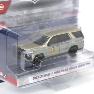 Manufacturer_Greenlight Collectibles Cars & Suvs | Emergency Vehicles<Raw Chase Unit ~ 1/64 2023 Chevrolet Tahoe Police Pursuit Vehicle (PPV), New Hampshire State Police, Hot Pursuit Series 46