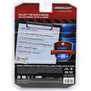 Manufacturer_Greenlight Collectibles Cars & Suvs | Emergency Vehicles<Raw Chase Unit ~ 1/64 1991 Chevrolet Suburban Ambulance, Glacier County EMS, First Responders Series 2