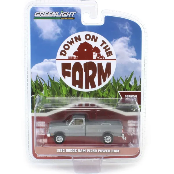 Manufacturer_Greenlight Collectibles Pickup Trucks<Raw Chase Unit ~ 1/64 1982 Dodge Ram W250 Power Ram, Down on the Farm Series 9