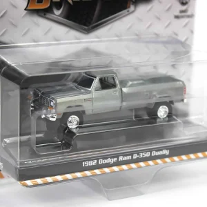 Manufacturer_Greenlight Collectibles Cars & Suvs | Pickup Trucks<Raw Chase Unit ~ 1/64 1982 Dodge Ram D350 Dually, Construction Yellow, Dually Drivers Series 15