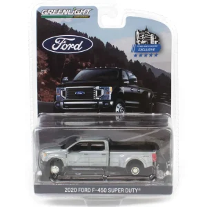 Manufacturer_Greenlight Collectibles Pickup Trucks<Raw Chase Unit ~ 1/64 2020 Ford F-450 Platinum Super Duty Dually Pickup Truck, Agate Black, Town & Country Exclusive