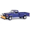 Manufacturer_Greenlight Collectibles Pickup Trucks<Raw Chase Unit ~ 1/64 1991 Ford F-250 XL 4x4 with Snow Plow, Blue Collar Series 13