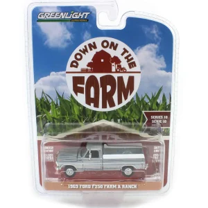 Manufacturer_Greenlight Collectibles Pickup Trucks<Raw Chase Unit ~ 1/64 1969 Ford F-250 Farm & Ranch Special, Reef Aqua, Down on the Farm Series 10