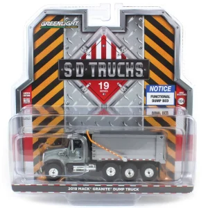 Manufacturer_Greenlight Collectibles Cars & Suvs | Dump Trucks<Raw Chase Unit ~ 1/64 2019 Mack Granite Dump Truck, NYC Department of Parks & Recreation, S.D. Trucks Series 19