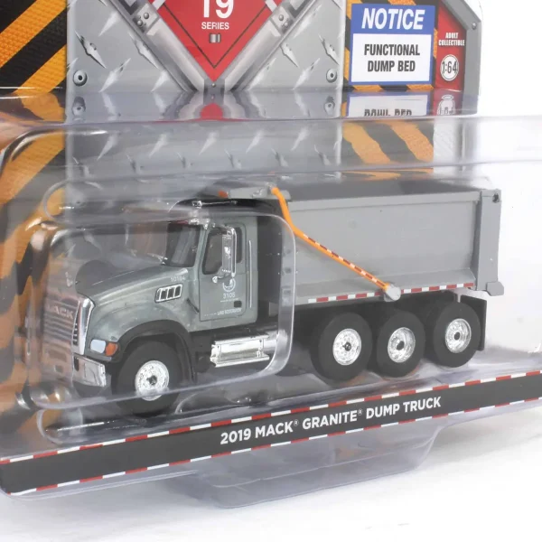 Manufacturer_Greenlight Collectibles Cars & Suvs | Dump Trucks<Raw Chase Unit ~ 1/64 2019 Mack Granite Dump Truck, NYC Department of Parks & Recreation, S.D. Trucks Series 19
