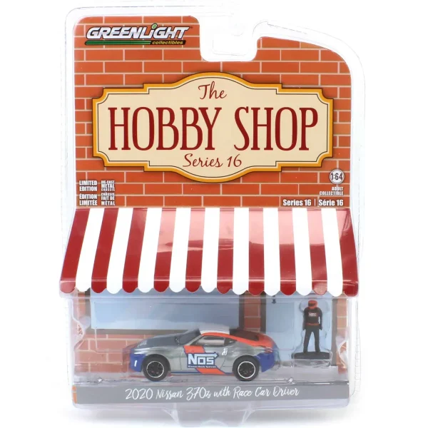 Manufacturer_Greenlight Collectibles Cars & Suvs<Raw Chase Unit ~ 1/64 2020 Nissan 370z with Race Car Driver, NOS Nitrous Oxide Systems, Hobby Shop Series 16