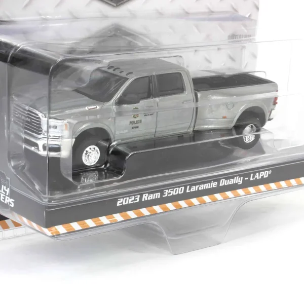 Manufacturer_Greenlight Collectibles Cars & Suvs | Emergency Vehicles<Raw Chase Unit ~ 1/64 2023 Ram 3500 Laramie Dually, Los Angeles Police Department, Dually Drivers Series 15