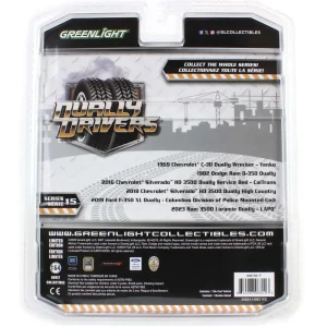 Manufacturer_Greenlight Collectibles Cars & Suvs | Emergency Vehicles<Raw Chase Unit ~ 1/64 2023 Ram 3500 Laramie Dually, Los Angeles Police Department, Dually Drivers Series 15