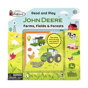 Manufacturer_ERTL Books, Calendars & Dvds<Read and Play John Deere Farms, Fields & Forests Colorforms Book