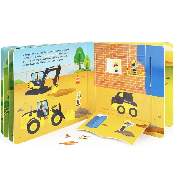 Manufacturer_ERTL Books, Calendars & Dvds<Read and Play John Deere Farms, Fields & Forests Colorforms Book