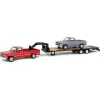 Manufacturer_Greenlight Collectibles Lowboys & Flatbeds | Pickup Trucks<1/64 Red 1986 Chevy K-30 Longbed with Gooseneck & Project Truck, Greenlight Exclusive