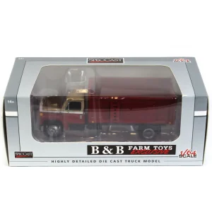 Manufacturer_SpecCast Dump Trucks<1/64 Red & Gold 1982 International S1954 Grain Truck by SpecCast