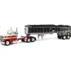 Manufacturer_DCP by First Gear Dump Trucks<1/64 Red & White Ford LTL 900 with East End Dump Trailer, DCP by First Gear