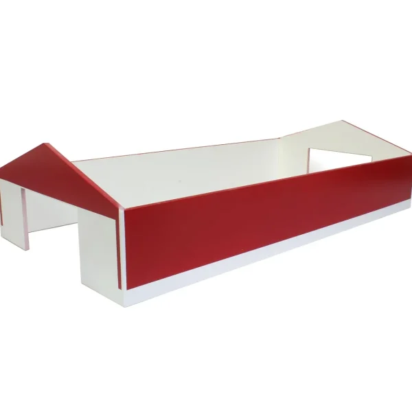 Outback Toys Wooden Barns & Large Accessories<1/64 Red & White 60ft x 120ft Wooden Implement Shed