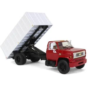 Manufacturer_First Gear, Inc. Dump Trucks<1/34 Red & White 1970s Chevrolet C65 Grain Truck with Corn Load by First Gear