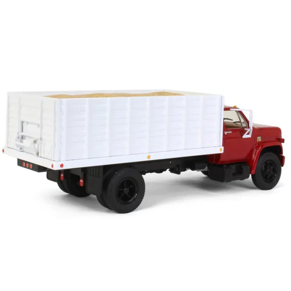 Manufacturer_First Gear, Inc. Dump Trucks<1/34 Red & White 1970s Chevrolet C65 Grain Truck with Corn Load by First Gear