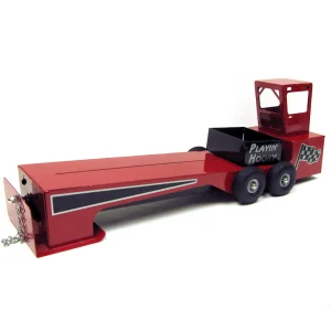Outback Toys Pulling Tractors<1/16 Red Custom Steel Pulling Sled with Cab