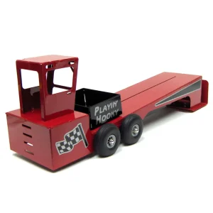 Outback Toys Pulling Tractors<1/16 Red Custom Steel Pulling Sled with Cab