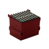 Outback Toys 3D Print & Small Accessories<1/64 Red Dumpster with Removable Black Lid, 3D Printed Plastic