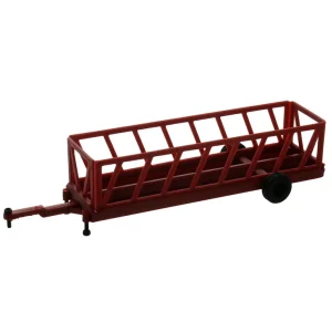 Outback Toys 3D Print & Small Accessories<1/64 Red 20ft Portable Cattle Feeder, 3D Printed
