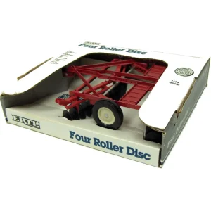 Manufacturer_ERTL Implements<1/16 Red IH 4 Gang Roller Disc by ERTL
