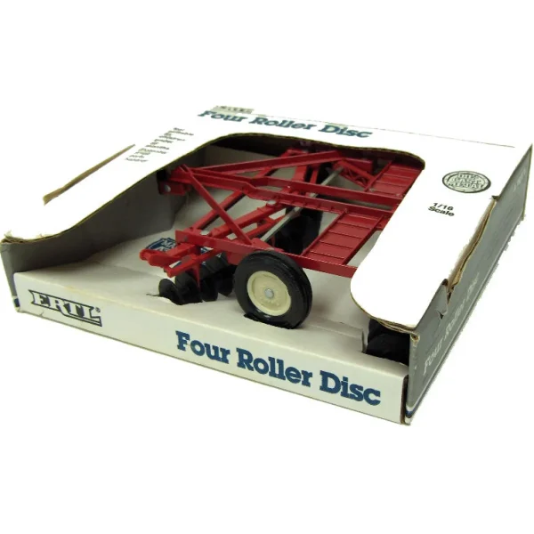 Manufacturer_ERTL Implements<1/16 Red IH 4 Gang Roller Disc by ERTL