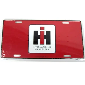 Outback Toys Tools & Auto<Red License Plate with large IH Logo in center