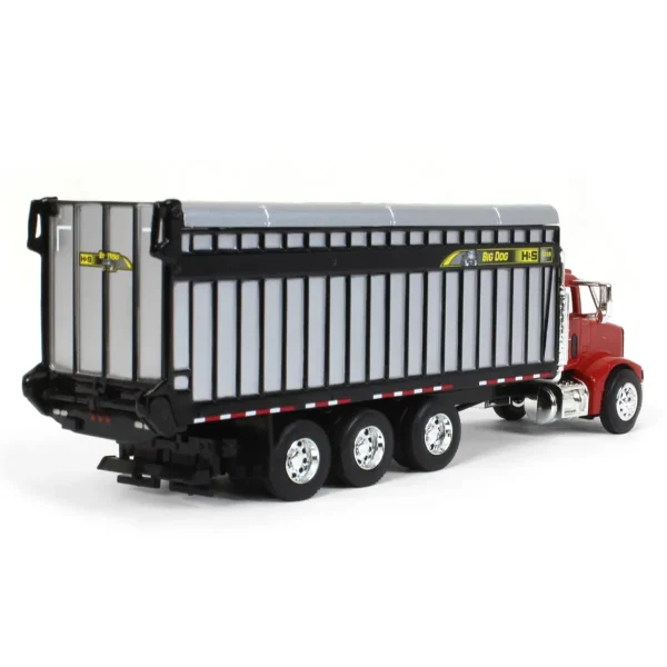 Manufacturer_SpecCast Agricultural Trucks<1/64 Red Peterbilt 385 with H&S Big Dog 1226 Forage Box, Exclusive HFE Edition