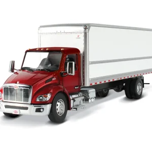Manufacturer_Diecast Masters Box Trucks & Trailers<1/32 Red Peterbilt Model 536 with White Supreme Signature Van Truck Body