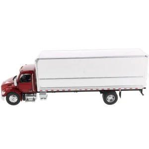 Manufacturer_Diecast Masters Box Trucks & Trailers<1/32 Red Peterbilt Model 536 with White Supreme Signature Van Truck Body