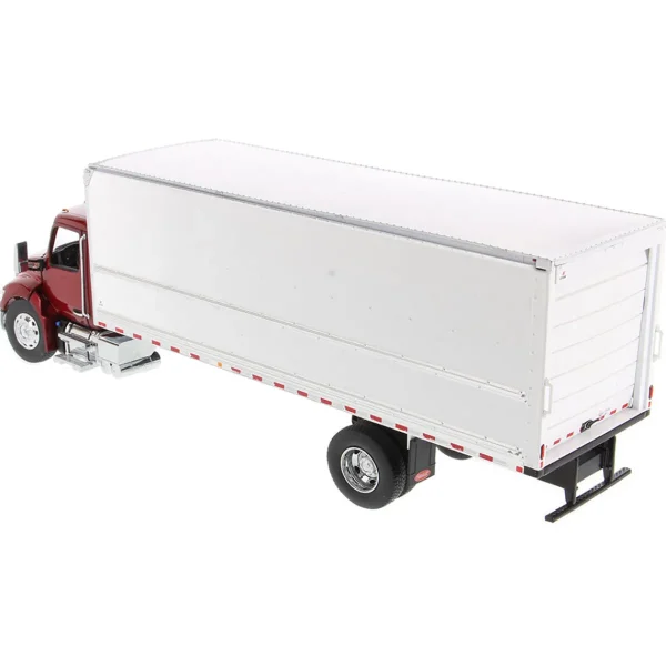 Manufacturer_Diecast Masters Box Trucks & Trailers<1/32 Red Peterbilt Model 536 with White Supreme Signature Van Truck Body